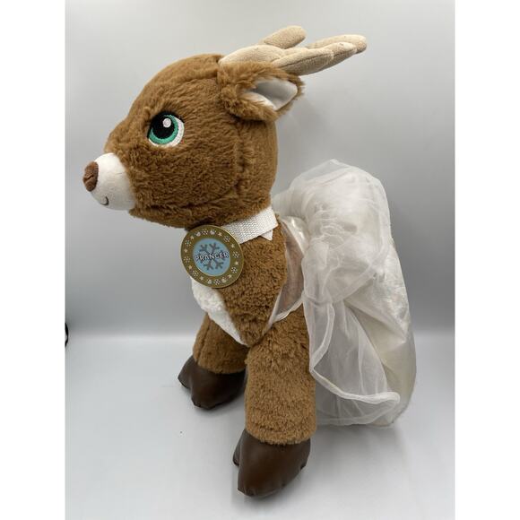Build A Bear Prancer Reindeer Christmas Stuffed Plush With BAB Dress - Picture 1 of 9
